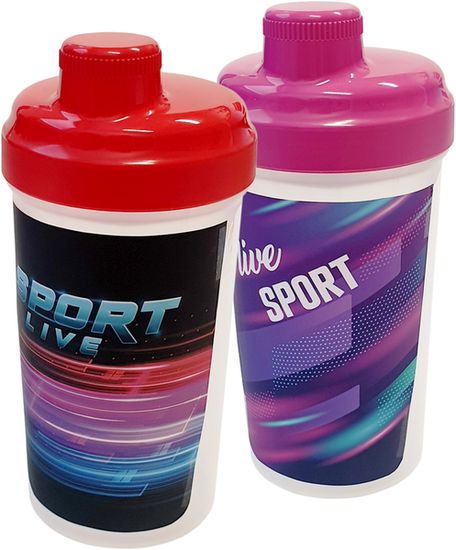 šejkr 0,50l, SportLife II, IML potisk, plast