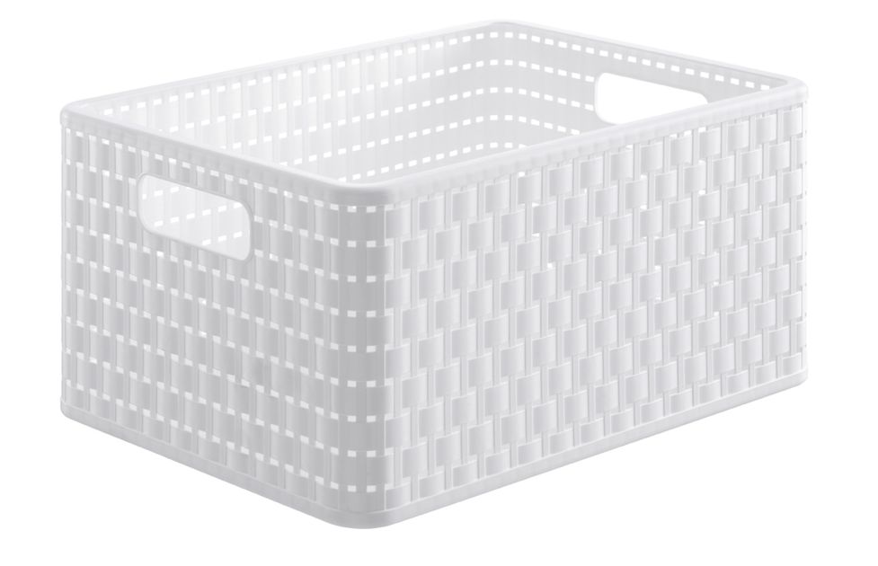 koš-box 18,0l bílý COUNTRY A4, 36,8x27,8x19,cm, plast