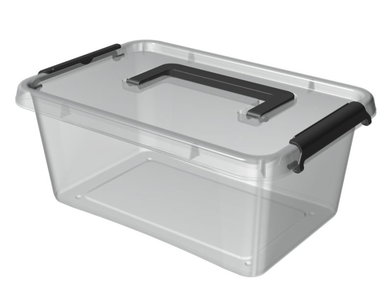 box  4,50l SIMPLE-1323, 29x20x12cm,rukojeť,transp.plast