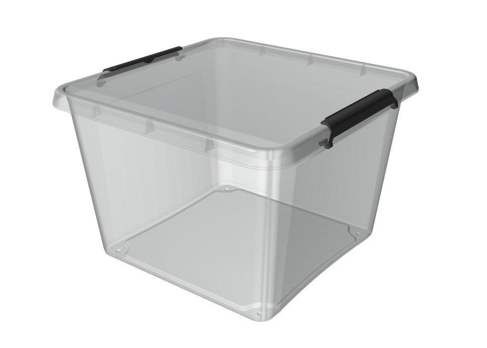 box 32,0l SIMPLE-1622, 39x39x26cm, transp.plast