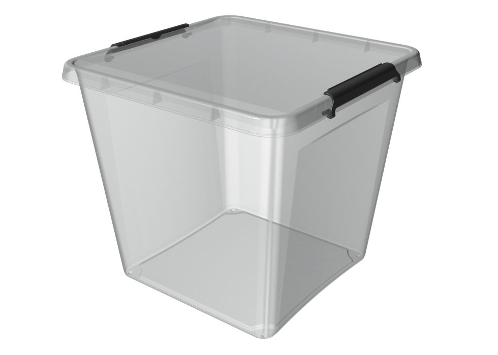 box 36,0l SIMPLE-1632, 39x39x35cm, transp.plast