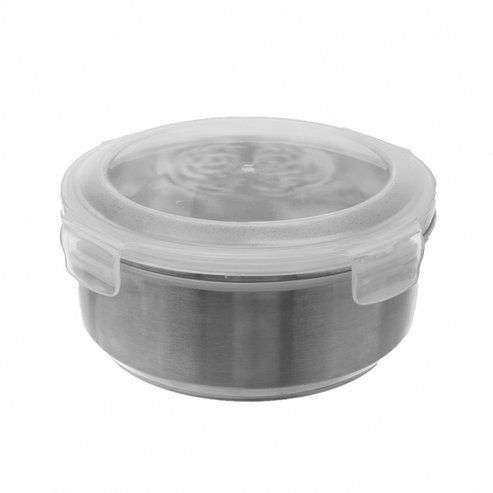 dóza 0,4l NR, d11x5cm, patentní víčko, plast