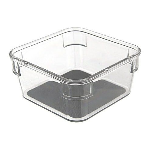 organizér  9,4x9,4x4,8cm GREY, transp.plast