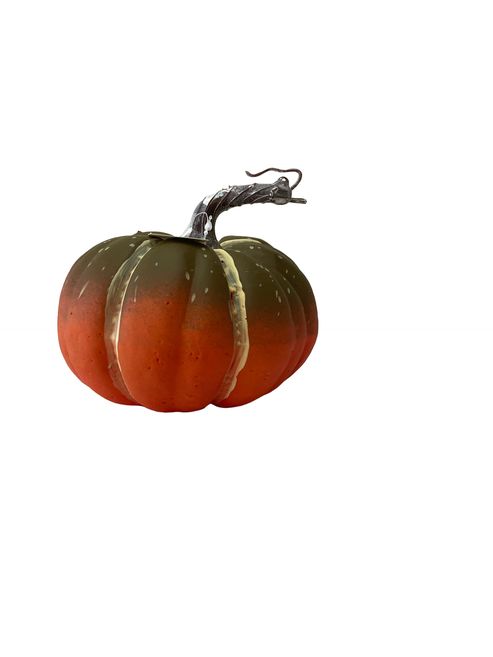 dekorace DÝNĚ zelnooranž. d15,5cm, v.13cm, sáček, polyresin