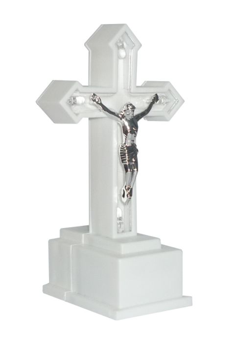 kříž ledový, 15cm, LED osvětlení