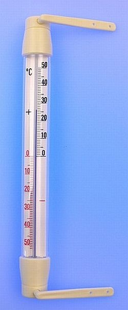 teploměr 20,0cm okenní, -50°C+50°C, plast