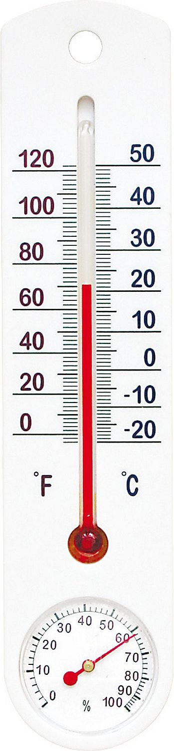 teploměr+vlhkoměr 25x5,5cm univ., -20°C+50°C