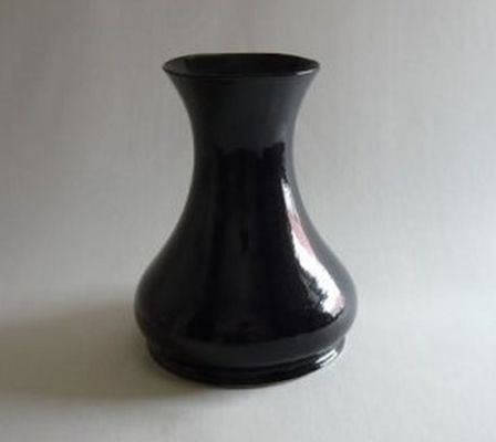 váza KK  312-180/210mm, černá lesklá, ker.1tř.