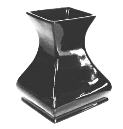 váza KK  322H-160/210mm, černá lesklá, ker.1tř.