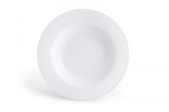 talíř d23,7 hluboký, PURE Premium, silný, bílý porcelán