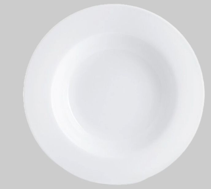 talíř d23,7 hluboký, PURE Premium, silný, bílý porcelán