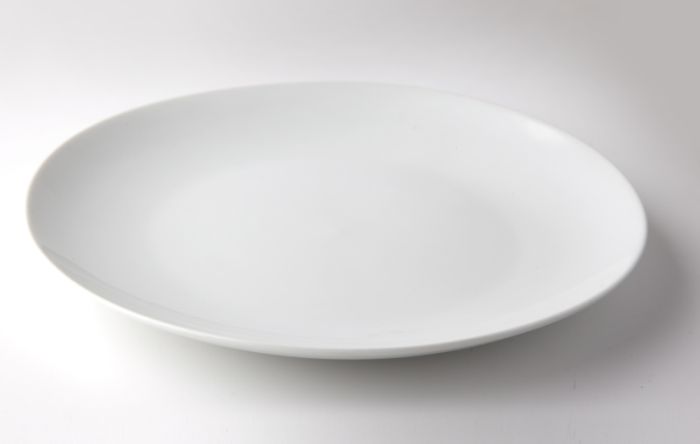 talíř d21cm mělký, KUBA dětský, bílý porcelán