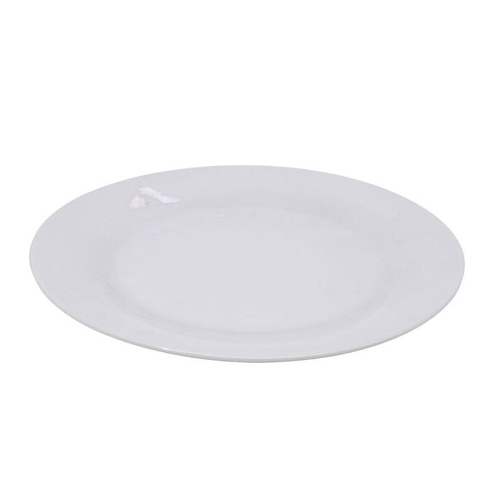 talíř d27cm mělký, TRADE, bílý porcelán