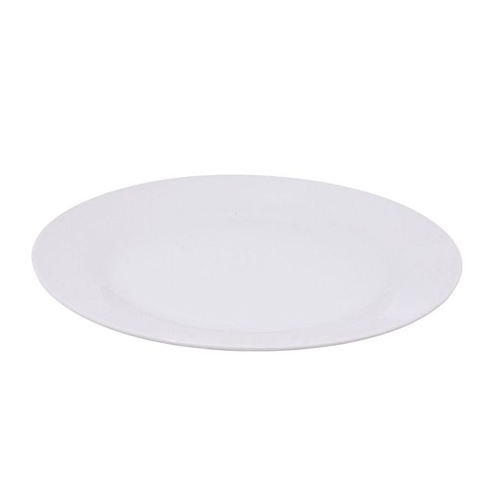 talíř d19cm dezertní, TRADE, bílý porcelán