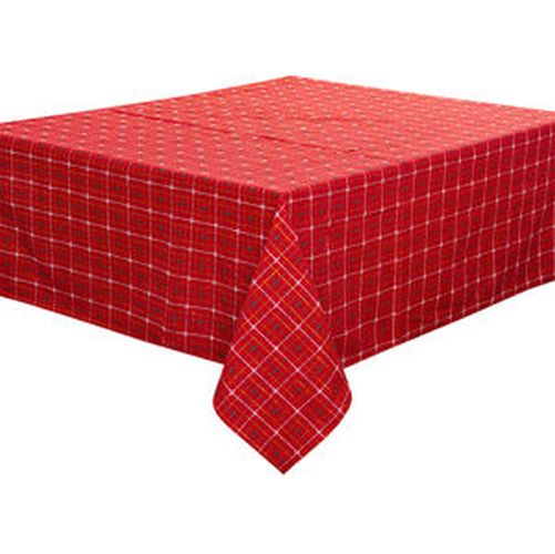 ubrus 140x120cm, červený, bavlna