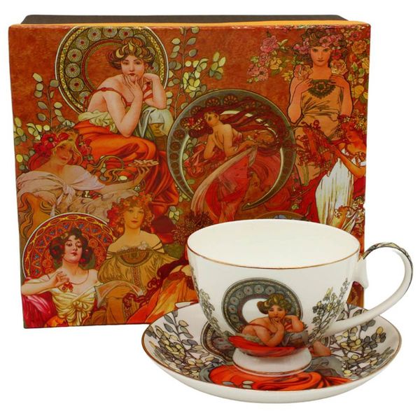 šapo 250ml-1ks, A.MUCHA, světlý, DB, porcelán