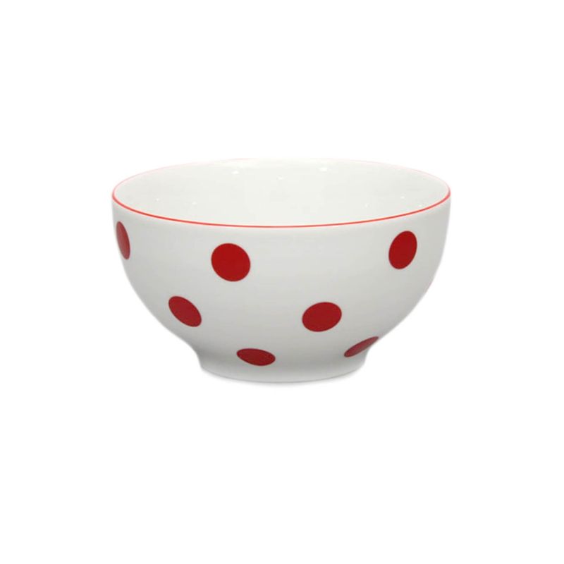 miska d14,5cm polév.červ.puntík-1.jak.THUN,porcelán