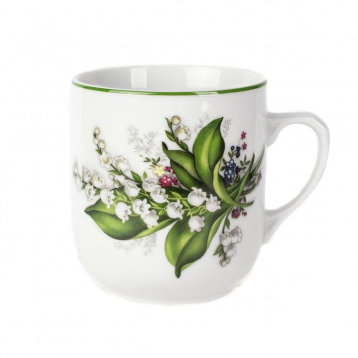 hrnek 300ml TROJKA-KONVALINKA, čes.porcelán