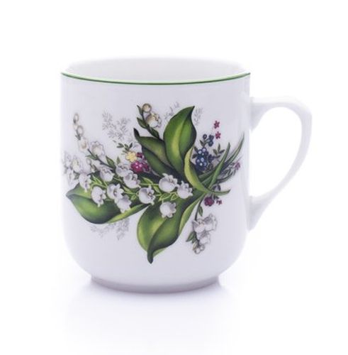 hrnek 370ml PERL.VELKÝ-KONVALINKA, čes.porcelán