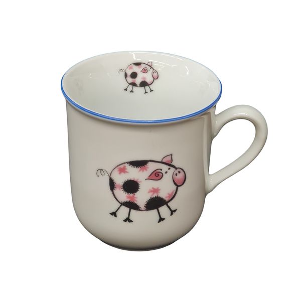 hrnek 160ml DĚTSKÝ-PRASE RŮŽOVÉ, čes.porcelán