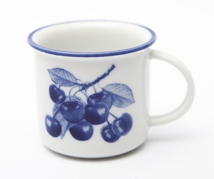 hrnek 380ml TINA - TŘEŠNĚ kobalt, čes.porcelán