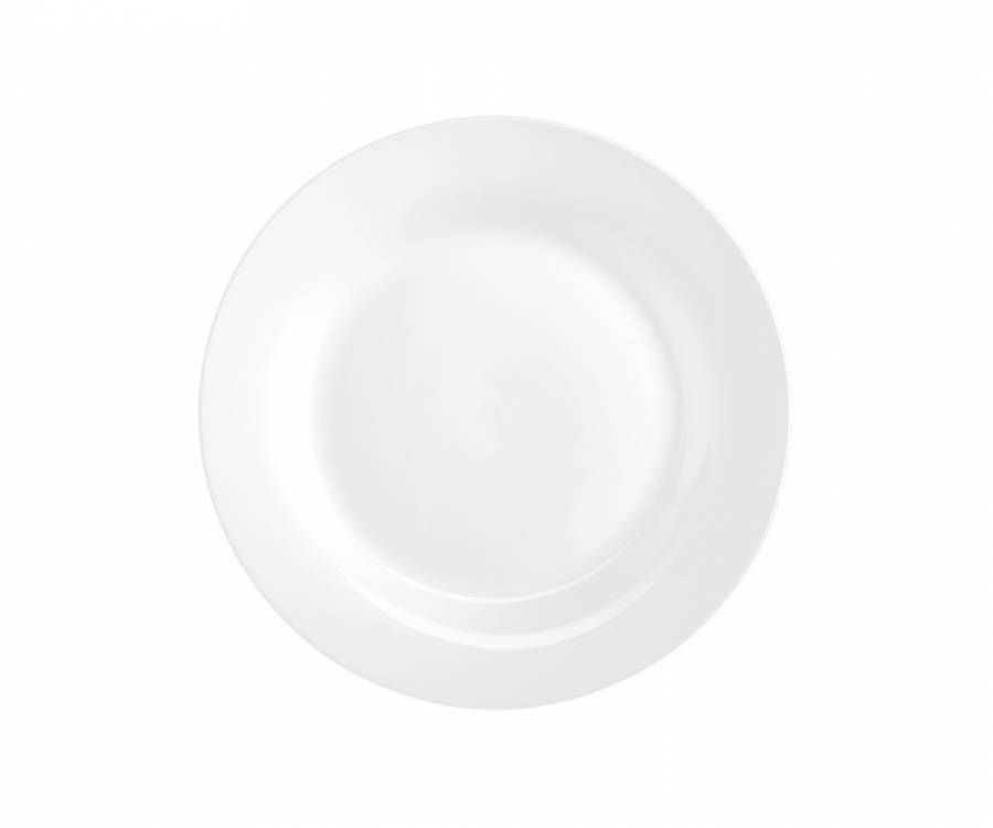 talíř d24,0cm mělký, JANE, 2.jakost, bílý klasic., porcelán