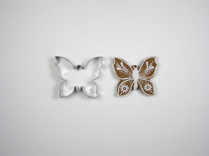 vykr.NR 0076 Motýl, 4,3x4,9cm