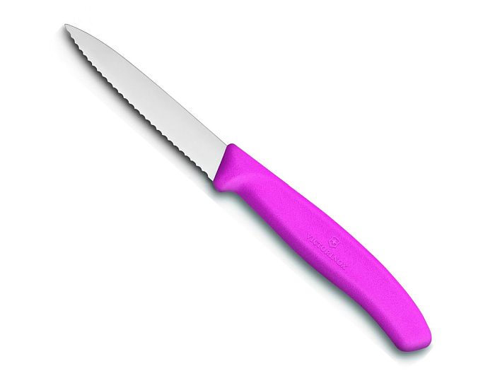 nůž  8cm kuch.VLNKA, RŮŽOVÝ, VICTORINOX