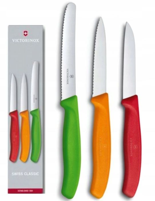 sada nožů 3ks VICTORINOX mix barev