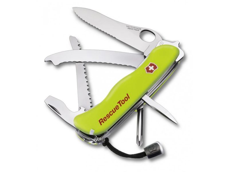 nůž 15-funkcí RESCUE TOOL, zelený 111mm, VICTORINOX