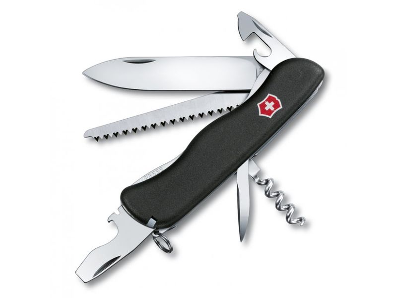 nůž 12-funkcí FORESTER černý, 111mm, VICTORINOX