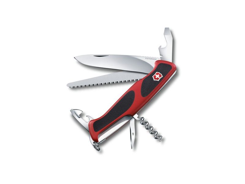 nůž 12-funkcí RANGERGRIP 55, červ./černý, 130mm, VICTORINOX