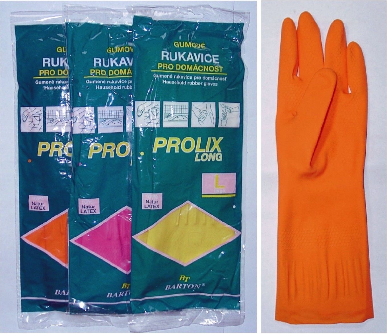 rukavice vel.L PROLIX LONG, latex