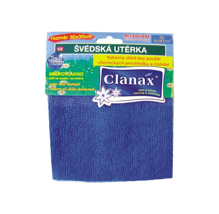 utěrka  1ks švéd. 205g 30x30cm Mikrovl.CLANAX