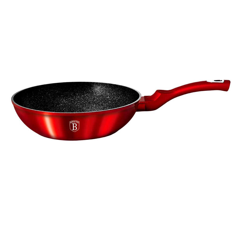 pánev d28x7,0cm WOK BURGUNDY MET.LINE, mr.povrch, indukce