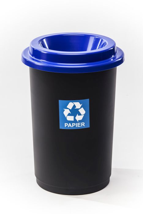 koš odp.50l ECO BIN modrý,tříd.odp.,plast