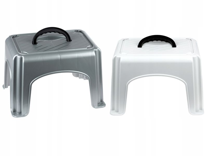 taburetka 1stup. 38x30,v.24cm s držadlem /150kg/, plast