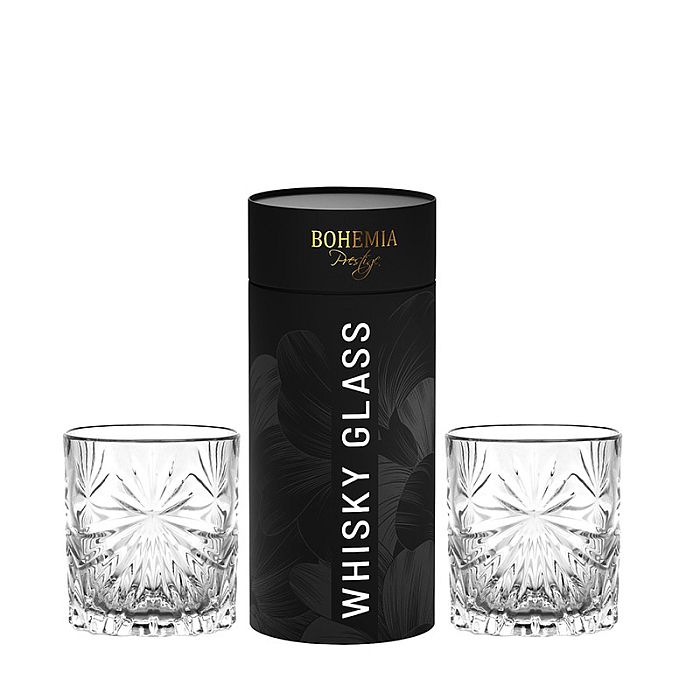 sklen. 300ml, 2ks, BOHEMIA PR. FIORE, whisky, DB