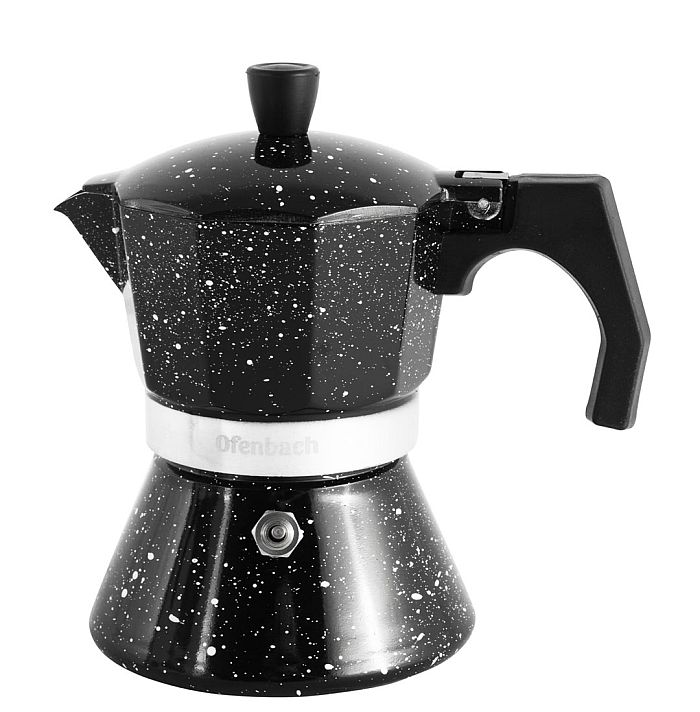 kávovar 6šálkový, 300ml, černý hliník, indukce