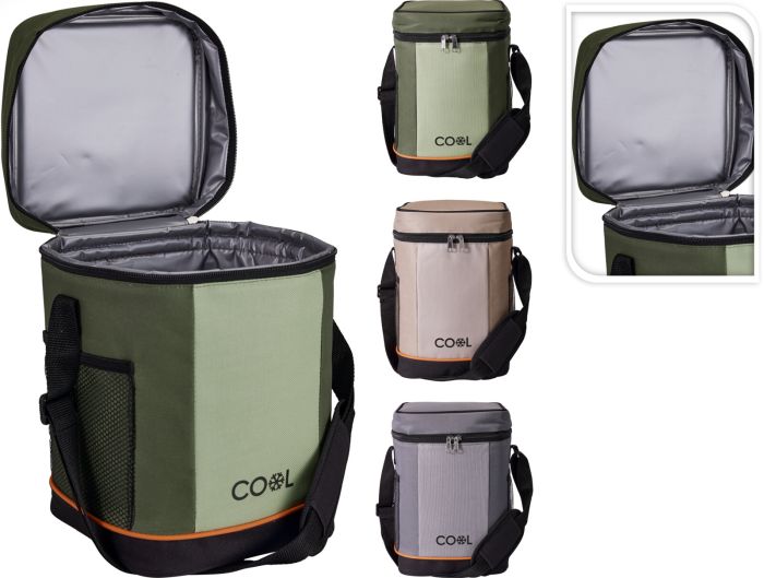 taška chlad. 10,0l, 3barvy, COOL, popruh přes rameno, textil