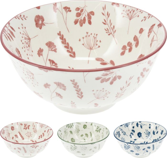 miska d15cm, KVÍTÍ, mix barev, porcelán