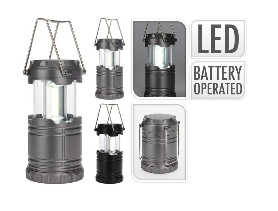 lucerna d6,5v9,5cm, camping., LED, závěsná, 2barvy