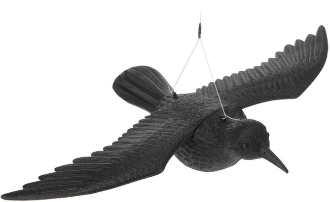 strašák na ptáky HAVRAN, 40x57,5x13cm, závěsný, plast