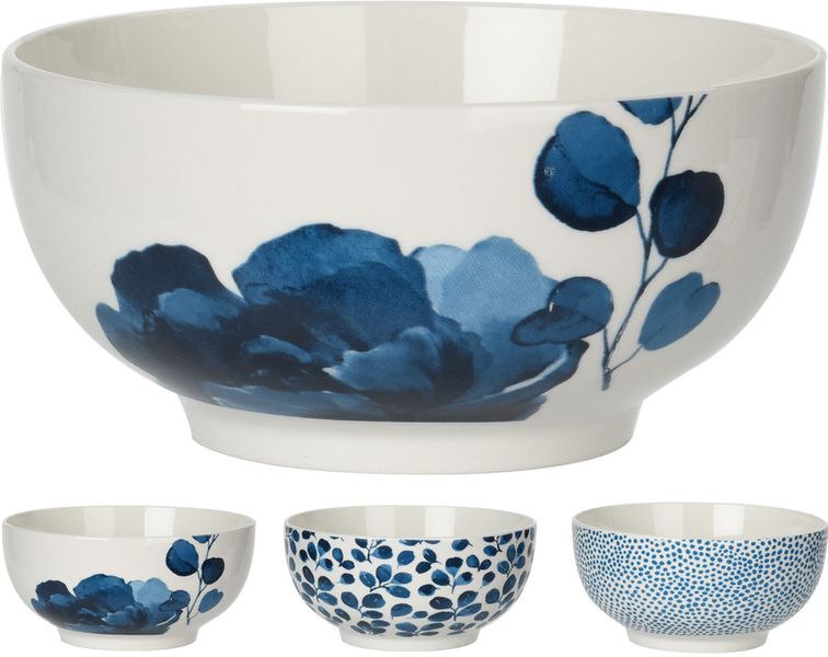 miska 480ml, MODRÝ DEK., porcelán